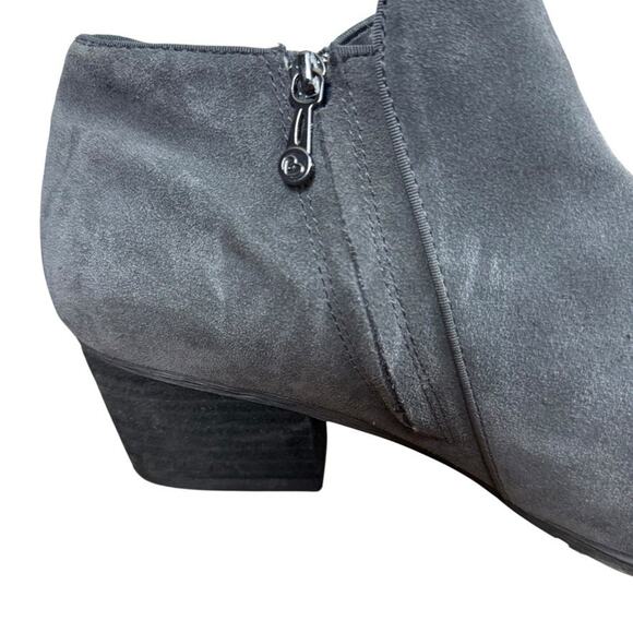 Blondo Villa Gray Suede Leather Ankle Boots Booties Shoes Waterproof sz 12 W - Picture 3 of 16